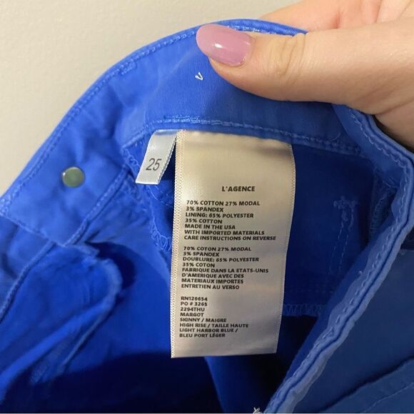 L’Agence Margot High Rise Skinny Pant in Light Harbor Blue - Picture 12 of 15